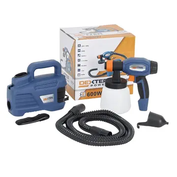 Pistola de Pintura Elétrica 900ml Bico Curto 600W 220V Dexter