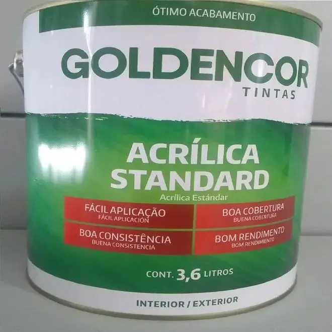 Tinta Acrílica Semibrilho Branco 3,6L - GOLDEN