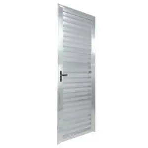 Porta Palheta com Ventilação Alumínio Brilhante 210x90cm Proex