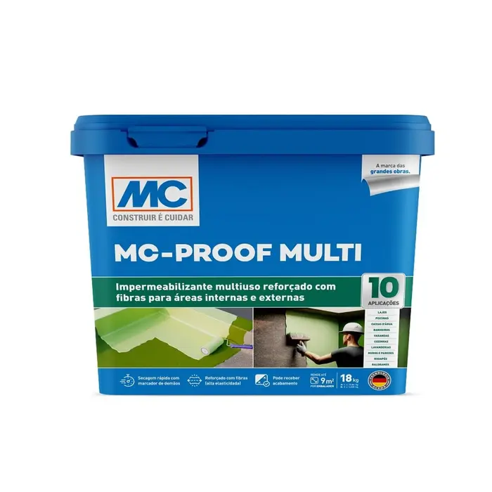 Membrana Acrílica Impermeabilizante McProof Verde Mc Bauchemie