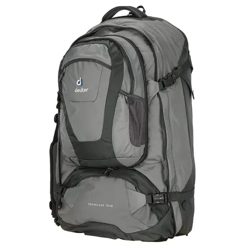 Mochila Traveller 70 + 10 Cinza