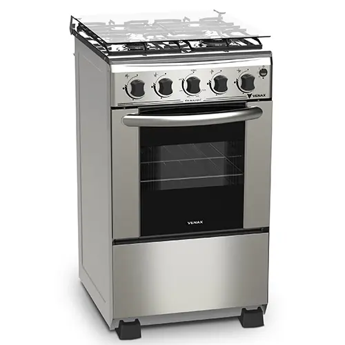 Fogão a Gás Gaudi Vivace 4 Bocas GLP Bivolt Inox Lateral Cinza – 7426