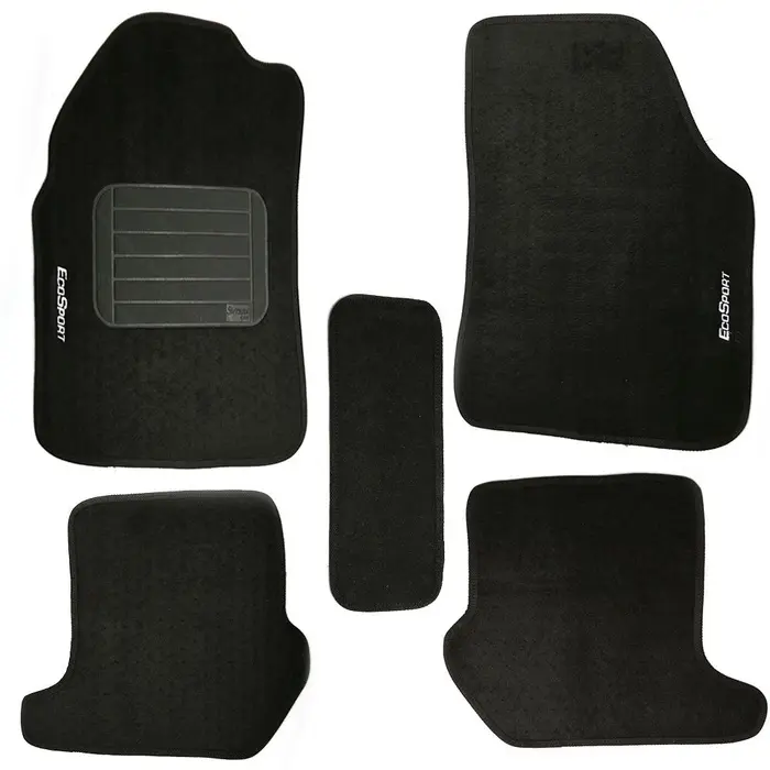 Jogo de Tapetes Eco Sport 03/12 Preto com 5 Peças SAMARA CAR-2189